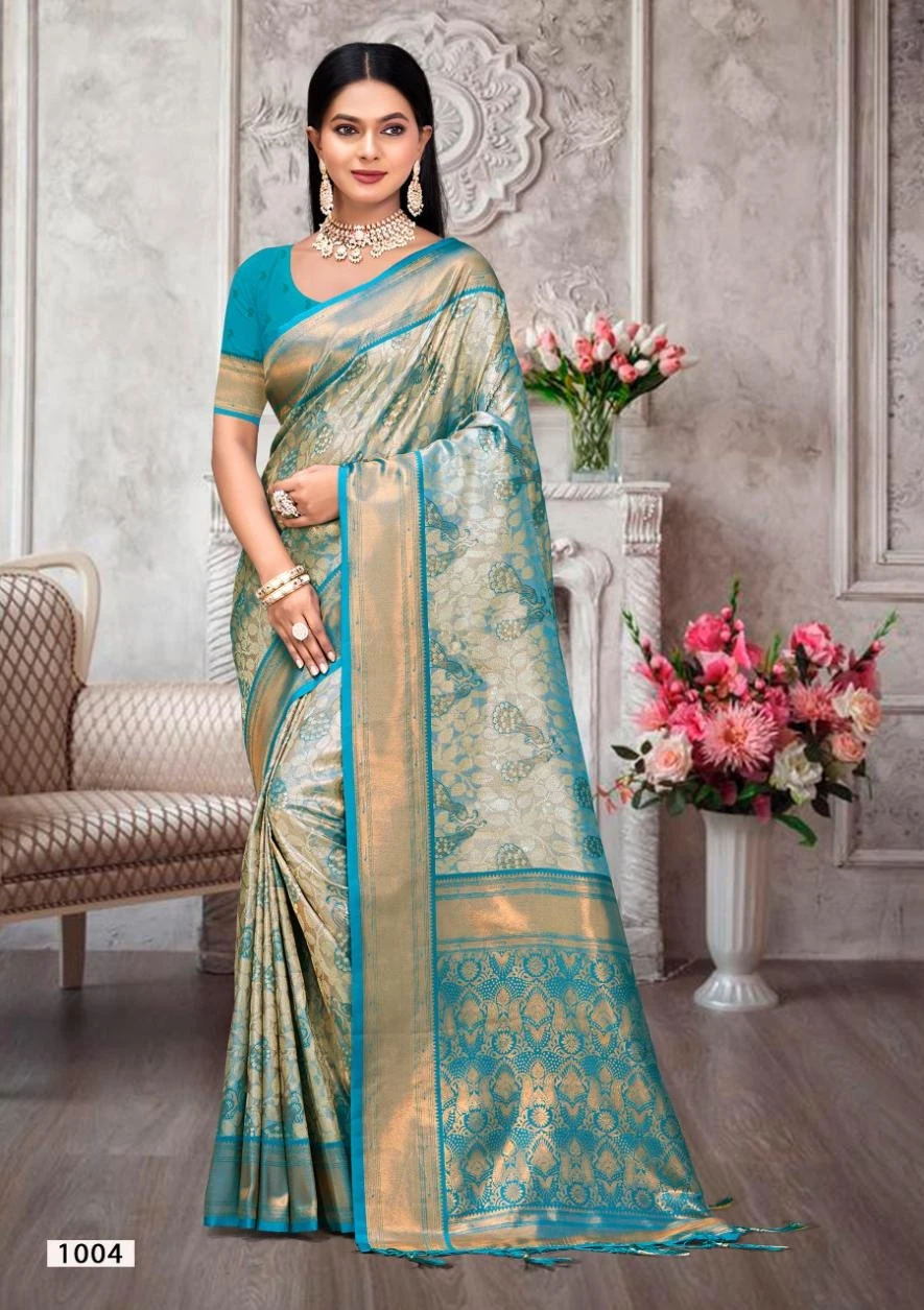 Bunawat Kalanidhi Vol 2 Kanjivaram Silk Wholesale Fancy Sares Catalog — Wholesale Sarees, MPA wholesale from Surat - Gallery Image 2